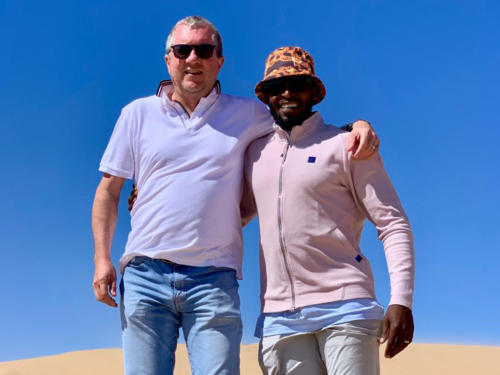 Guy Baxter & Zuko Kubukeli at Walvis Bay, Namibia