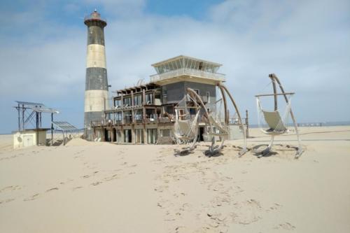 Pelican Point Lodge on Namibias skeleton coast where the PAPE and Singular Team stayed. 