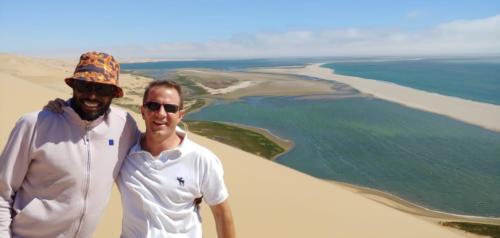 Zuko Kubukeli (PAPE CEO) & Nick Kruiskamp (Singular Sytems CEO) in Namibia for PAPE & Singular Systems Celebration 